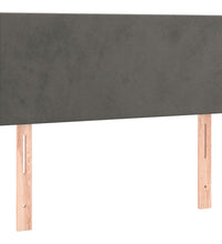 Boxspringbett mit Matratze Dunkelgrau 120x190 cm Samt