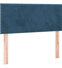 Boxspringbett mit Matratze Dunkelblau 120x190 cm Samt