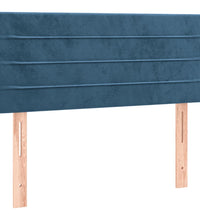 Boxspringbett mit Matratze Dunkelblau 120x190 cm Samt