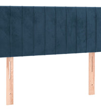 Boxspringbett mit Matratze Dunkelblau 120x190 cm Samt