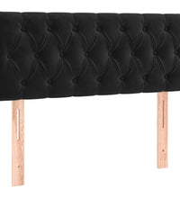 Boxspringbett mit Matratze Schwarz 120x190 cm Samt