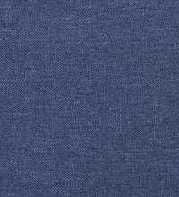 Boxspringbett mit Matratze Blau 120x190 cm Stoff