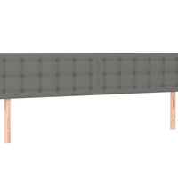 Boxspringbett mit Matratze Dunkelgrau 120x190 cm Stoff