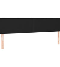 Boxspringbett mit Matratze Schwarz 120x190 cm Kunstleder