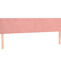 Boxspringbett mit Matratze Rosa 120x190 cm Samt