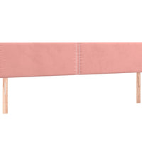 Boxspringbett mit Matratze Rosa 120x190 cm Samt