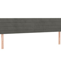 Boxspringbett mit Matratze Dunkelgrau 120x190 cm Samt