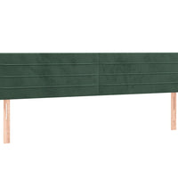 Boxspringbett mit Matratze Dunkelgrün 120x190 cm Samt