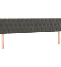 Boxspringbett mit Matratze Dunkelgrau 120x190 cm Samt