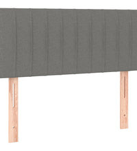 Boxspringbett mit Matratze & LED Dunkelgrau 120x190 cm Stoff