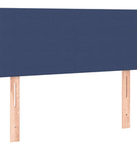 Boxspringbett mit Matratze & LED Blau 120x190 cm Stoff