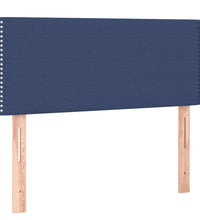 Boxspringbett mit Matratze & LED Blau 120x190 cm Stoff