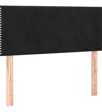 Boxspringbett mit Matratze & LED Schwarz 120x190 cm Samt