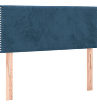 Boxspringbett mit Matratze & LED Dunkelblau 120x190 cm Samt