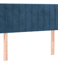 Boxspringbett mit Matratze & LED Dunkelblau 120x190 cm Samt
