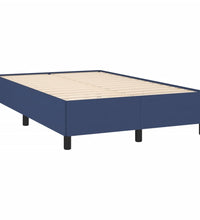 Boxspringbett mit Matratze & LED Blau 120x190 cm Stoff