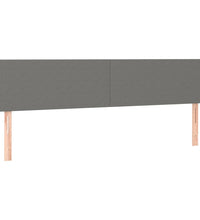 Boxspringbett mit Matratze & LED Dunkelgrau 120x190 cm Stoff