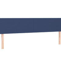 Boxspringbett mit Matratze & LED Blau 120x190 cm Stoff