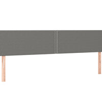 Boxspringbett mit Matratze & LED Dunkelgrau 120x190 cm Stoff
