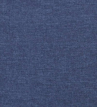 Boxspringbett mit Matratze & LED Blau 120x190 cm Stoff