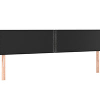 Boxspringbett mit Matratze & LED Schwarz 120x190 cm Kunstleder