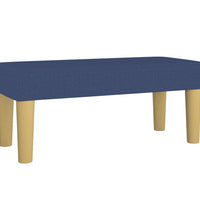 Boxspringbett mit Matratze Blau 120x190 cm Stoff