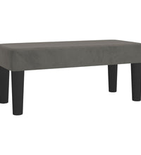 Boxspringbett mit Matratze Dunkelgrau 120x190 cm Samt