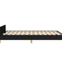 Bettgestell ohne Matratze Schwarz 120x190 cm Stoff