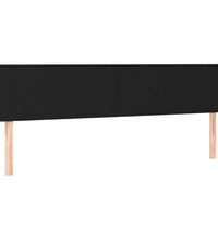 Bettgestell ohne Matratze Schwarz 120x190 cm Stoff