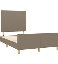 Bettgestell ohne Matratze Taupe 120x190 cm Stoff