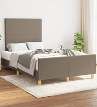 Bettgestell ohne Matratze Taupe 120x190 cm Stoff