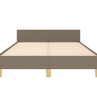 Bettgestell ohne Matratze Taupe 120x190 cm Stoff