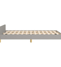 Bettgestell ohne Matratze Hellgrau 120x190 cm Stoff