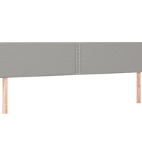 Bettgestell ohne Matratze Hellgrau 120x190 cm Stoff