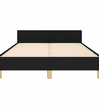 Bettgestell ohne Matratze Schwarz 120x190 cm Stoff