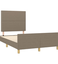 Bettgestell ohne Matratze Taupe 120x190 cm Stoff
