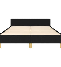 Bettgestell ohne Matratze Schwarz 120x190 cm Stoff