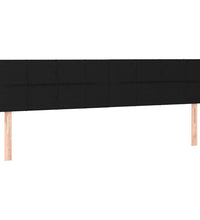 Bettgestell ohne Matratze Schwarz 120x190 cm Stoff