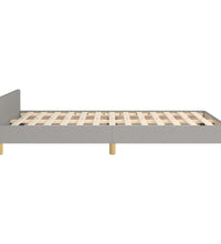 Bettgestell ohne Matratze Hellgrau 120x190 cm Stoff