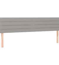 Bettgestell ohne Matratze Hellgrau 120x190 cm Stoff