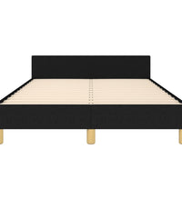Bettgestell ohne Matratze Schwarz 120x190 cm Stoff