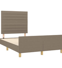 Bettgestell ohne Matratze Taupe 120x190 cm Stoff