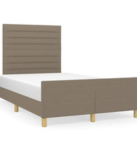 Bettgestell ohne Matratze Taupe 120x190 cm Stoff