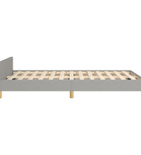 Bettgestell ohne Matratze Hellgrau 120x190 cm Stoff
