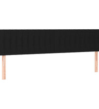 Bettgestell ohne Matratze Schwarz 120x190 cm Stoff