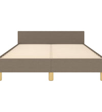 Bettgestell ohne Matratze Taupe 120x190 cm Stoff