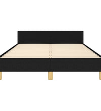 Bettgestell ohne Matratze Schwarz 120x190 cm Stoff