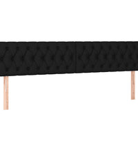Bettgestell ohne Matratze Schwarz 120x190 cm Stoff