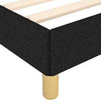 Bettgestell ohne Matratze Schwarz 120x190 cm Stoff
