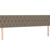 Bettgestell ohne Matratze Taupe 120x190 cm Stoff